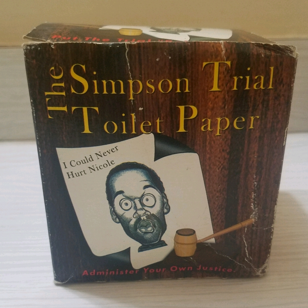 1990's The Simpson Trial Toilet Paper